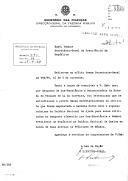 Ofício n.º 4920, do Diretor-Geral da Fazenda Pública, comunicando, por despacho do Subsecretário de Estado do Tesouro, a autorização de empréstimo da "baixela Porto Covo" e algumas cadeiras do Palácio Nacional da Ajuda, em resposta a pedido da Secretaria-Geral da Presidência da República, para o banquete oferecido pelo Presidente da República, em honra dos Príncipes de Mónaco, no Palácio Nacional de Queluz.