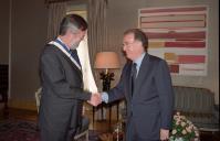 Audiência concedida pelo Presidente da República, Jorge Sampaio, ao Embaixador do Luxemburgo, Paul Faber, a 3 de agosto de 1998