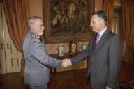 O Presidente da República, Aníbal Cavaco Silva, recebe em audiência o Chefe do Estado-Maior do Exército, General José Luís Pinto Ramalho, a 10 de dezembro de 2009