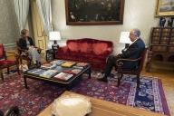 O Presidente da República Marcelo Rebelo de Sousa recebe, em audiência no Palácio de Belém, a Bastonária da Ordem dos Farmacêuticos, Ana Paula Martins, com quem aborda a atual situação do combate à pandemia da Covid-19, a 27 de março de 2020