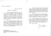 Carta do Presidente da República, Jorge Sampaio, dirigida ao Presidente da República Tunisina, Zine El Abibdine Ben Ali, aproveitando a oportunidade da visita do Ministro da Justiça português à Tunísia para reiterar o convite para uma visita oficial do chefe de Estado tunisino a Portugal.