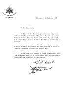 Carta da Nunciatura Apostólica em Portugal dirigida ao Presidente da República Portuguesa, Mário Soares, remetendo, em anexo, Mensagem Pessoal do Santo Padre João Paulo II relativa à questão do Líbano, apelando "para que se deem com urgência os passos indispensáveis em ordem a prevenir a destruição que ameaça" a Nação libanesa".