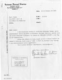 Ofício ref.ª 3915/69 da Comissão Central do Movimento Nacional Feminino, dirigido ao Secretário Geral da Presidência da República, solicitando que sejam entregues à D. Gertrudes Rodrigues Thomaz [Tomás], e em resposta a solicitação da mesma, 100 senhas da "Operação Saudade", remetidas à cobrança.