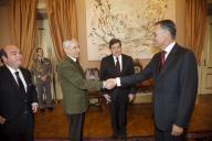 O Presidente da República, Aníbal Cavaco Silva, recebe em audiência a Direção da Federação Portuguesa de Futebol, a 13 de fevereiro de 2012