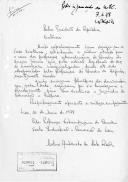 Carta de professora, dirigida ao Presidente da República, em nome dos Professores Extraordinários do Quadro da Escola Industrial e Comercial de Viseu, chamando a atenção para o caso de marginalização face à Lei do Ministério da Educação e Cultura de que são vítimas os professores extraordinários do quadro do Ensino Técnico.