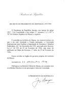 Decreto que estende ao território de Macau a Convenção Internacional para Facilitar a Importação de Amostras e Material Publicitário, de 7 de novembro de 1952.