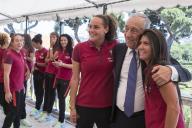 O Presidente da República Marcelo Rebelo de Sousa recebe, no Palácio de Belém, a Seleção Nacional de Futebol Feminino antes da partida para a Fase Final do Campeonato da Europa (UEFA Women's Euro 2017), que se disputa na Holanda, a 14 de julho de 2017