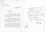 Carta do Presidente da República, Mário Soares, em resposta a carta do Rei Hassan II dando conta de uma nova praga de gafanhotos de "proporções verdadeiramente dramáticas" que assolou, muito em particular, os países da região do Maghreb e assegurando que Portugal nomeará "uma entidade tecnicamente competente para participar no colóquio" promovido pelo Rei de Marrocos, "visando dar forma institucional à cooperação internacional na luta contra aquela praga".