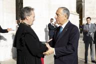 O Presidente da República, Marcelo Rebelo de Sousa, preside, no Supremo Tribunal de Justiça em Lisboa, à Sessão Solene de Abertura do Ano Judicial, a 18 de janeiro de 2018.