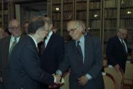 Deslocação do Presidente da República, Jorge Sampaio, à Academia das Ciências de Lisboa, onde preside à Sessão Solene Comemorativa do elogio a Benjamin Franklin, proferido pelo Abade José Correia da Serra, há 205 anos, a 3 de julho de 1996