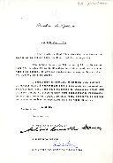 Decreto de nomeação do Embaixador José Eduardo de Meneses Rosa para exercer o cargo de Embaixador de Portugal em Brasília por ter ficado vago pela colocação do Embaixador Vasco Luís Caldeira Coelho Futcher Pereira como representante de Portugal junto da ONU, em Nova Iorque.
