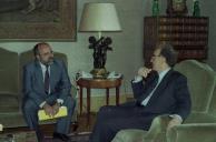 Audiência concedida pelo Presidente da República, Jorge Sampaio, ao deputado à Assembleia Legislativa de Macau, José Leitão, a 8 de setembro de 1996