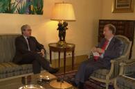 Audiência concedida pelo Presidente da República, Jorge Sampaio, ao Embaixador de Portugal junto da REPER, Álvaro Mendonça e Moura, a 4 de novembro de 2005