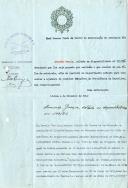 Requerimento de Armando Garcia, soldado na disponibilidade, dirigido ao Chefe do Centro de Mobilização de Cavalaria n.º 3, solicitando que lhe seja passada certidão do que constar na sua folha de matrícula, afim de instruir um requerimento para concorrer a ajudante de condutor automóvel da Presidência da República.