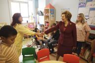 A Dra. Maria Cavaco Silva participa, no Hospital Garcia de Orta, em Almada, na sessão de entrega dos prémios Missão Sorriso 2013, a 13 de fevereiro de 2014