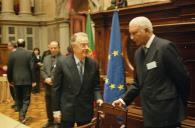 O Presidente da República, Jorge Sampaio, preside à Sessão de Abertura do Seminário "Que Portugal na nova Europa", na Sala do Senado da Assembleia da República, a 27 de fevereiro de 2004