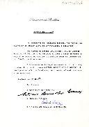 Decreto de exoneração do Embaixador de Portugal em Varsóvia [Polónia], o ministro plenipotenciário de 1ª. classe, António Augusto Coelho Bártolo, continuando colocado nos serviços externos.