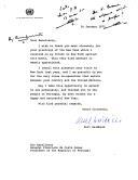 Carta do Secretário Geral da ONU, Kurt Waldheim, dirigida ao Presidente da República, Francisco da Costa Gomes, agradecendo os votos de feliz ano novo e saudando o reforço da cooperação entre Portugal e as Nações Unidas.