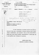 Mensagem do Presidente da República, Ramalho Eanes, endereçada ao Presidente do Conselho de Estado da República da Guiné-Bissau, João Bernardo Vieira, felicitando-o na ocasião da sentença proferida pelo Tribunal Arbitral da Haia sobre a delimitação da fronteira marítima entre a Guiné-Bissau e a Guiné-Conacry, congratulando-se pela forma pacífica com que o diferendo foi ultrapassado.