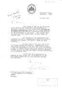 Carta do Governador Geral da Commonwealth da Austrália, Zelman Cowen, endereçada ao Presidente da República de Portugal, agradecendo a carta do Presidente Ramalho Eanes de 18 de maio [de 1978] e a oferta de um exemplar da obra "Portugaliae Monumenta Cartografica", por ocasião da celebração do Dia de Portugal e das Comunidades Portuguesas, sob a égide do poeta Luís de Camões.