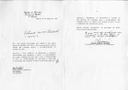 Carta do Presidente da República de Moçambique, Joaquim Chissano, endereçada ao Presidente da República Portuguesa, Mário Soares, agradecendo carta de felicitações recebida do chefe de Estado português por ocasião da sua vitória nas "eleições gerais e multipartidárias de Outubro de 1994" e agradecendo a presença por ocasião da investidura.