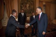 O Presidente da República, Aníbal Cavaco Silva, recebe em audiência o Primeiro-Ministro de Cabo Verde, José Maria Neves, a 26 de março de 2009