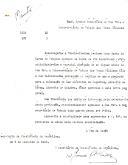 Minuta de ofício n.º 1624 do Secretário da Presidência da República, Jayme Athias, dirigido ao Secretário do Subsecretário de Estado das Obras Públicas transmitindo solicitação da D. Maria do Carmo de Fragoso Carmona para que "o projeto para colocação de luz elétrica em Bogalhos, concelho de Tábua, distrito de Coimbra, fosse aprovado o mais breve possível".