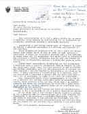 Carta de Alberto Rapetti, "Maître d´Hotel" do Aviz Hotel, dirigida ao Secretário da Presidência da República, Dr. Luís Pereira Coutinho, assinalando as deficiências do material adquirido para servir no banquete no Palácio da Ajuda por ocasião da visita da Rainha Isabel II de Inglaterra.