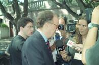Chegada do Presidente de República, Jorge Sampaio, ao Palácio de Belém, em agosto de 1996