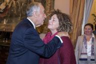 O Presidente da República Marcelo Rebelo de Sousa recebe, em audiência no Palácio de Belém, representantes das associações APAV - Associação Portuguesa de Apoio à Vítima, Capazes Associação Feminista, e UMAR - União de Mulheres Alternativa e Resposta, a 4 de novembro de 2017