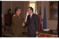 Audiência concedida pelo Presidente da República, Jorge Sampaio, ao Diretor do Departamento Político do Exército Popular da Libertação da China, General Yu Yongbo, a 27 de maio de 1996