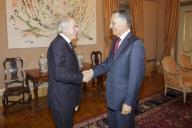 O Presidente da República, Aníbal Cavaco Silva, recebe em audiência o Presidente do Conselho Económico e Social, José Silva Peneda, a 27 de abril de 2015