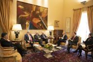 O Presidente da República Marcelo Rebelo de Sousa recebe, em audiência no Palácio de Belém, a Confederação dos Agricultores de Portugal (CAP), a Confederação do Comércio e Serviços de Portugal (CCP), a Confederação Empresarial de Portugal (CIP) e a Confederação do Turismo Português (CTP), a 20 de janeiro de 2017