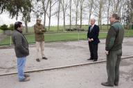 O Presidente da República, Marcelo Rebelo de Sousa, visita, na Lezíria Grande de Vila Franca de Xira, uma exploração agrícola, a 4 de abril de 2020