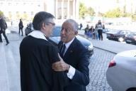 O Presidente da República Marcelo Rebelo de Sousa participa na cerimónia de atribuição do grau de Doutor “honoris causa”, pela Faculdade de Letras da Universidade de Lisboa, a Manuel Alegre, a 2 de outubro de 2018  