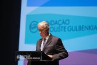 O Presidente da República Marcelo Rebelo de Sousa preside, na Fundação Calouste Gulbenkian em Lisboa, à Cerimónia de entrega do Prémio Calouste Gulbenkian e dos Prémios Gulbenkian, a 19 de julho de 2019