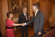 O Presidente da República, Aníbal Cavaco Silva, recebe em audiência o Partido Comunista, a 14 de junho de 2011