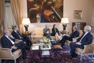 O Presidente da República Marcelo Rebelo de Sousa recebe, em audiência no Palácio de Belém, a Direção Política do CDS - Partido Popular (CDS-PP), a 17 de maio de 2018