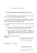 Decreto que revoga, por indulto, a pena acessória de expulsão do País aplicada a Aleixo Miranda de Pina, de 33 anos de idade, no processo nº 229/94 do 3º Juízo Criminal de Cascais.