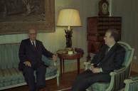 Audiência concedida pelo Presidente da República, Jorge Sampaio, ao Presidente do Supremo Tribunal de Justiça, Pedro Lemos e Sousa Macedo, em 1997