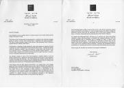 Carta do Presidente do Estado de Israel, Moshe Katzav, dirigida ao Presidente da República Portuguesa, Jorge Sampaio, relativa à Conferência Mundial contra o Racismo, a realizar em Durban, África do Sul, denunciando a campanha "montada por alguns países árabes explorando a Conferência Mundial para deslegitimar o Sionismo e o Estado de Israel" e solicitando o apoio do chefe de Estado português para exercer a sua influência moral e política na firme rejeição destas formas de manipulação do encontro e dos seus objetivos.