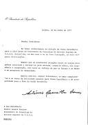 Carta do Presidente da República, António Ramalho Eanes, dirigida ao Senhor Leonid Brejnev, felicitando-o por ocasião da sua eleição para o cargo de Presidente do Presidium do Soviete Supremo da URSS.