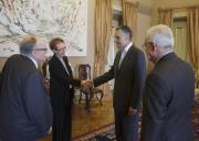 O Presidente da República, Aníbal Cavaco Silva, recebe em audiência a Direção do Cidsenior - Movimento para a Cidadania Sénior, a 8 de maio de 2015