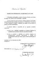 Decreto que reduz, por indulto, em dois anos de prisão, por razões humanitárias, a pena residual de prisão aplicada a Maria Emília Oliveira Santos, de 80 anos de idade, no processo nº 27029/90 da 2ª Secção da 1ª Vara Criminal de Lisboa.