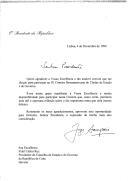 Carta do Presidente da República, Jorge Sampaio, dirigida a Fidel Castro Ruz, presidente do Conselho de Estado e do Governo da República de Cuba, agradecendo o convite que lhe foi dirigido e confirmando a sua disponibilidade para estar presente na IX Cimeira Iberoamericana de Chefes de Estado e de Governo.