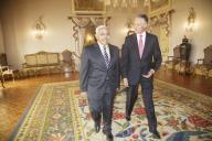 O Presidente da República, Aníbal Cavaco Silva, recebe em audiência o Presidente da República de Cabo Verde, Comandante Pedro Pires, a 22 de junho de 2011