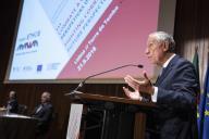 O Presidente Marcelo Rebelo de Sousa preside, em Lisboa, à sessão de encerramento da Conferência Internacional “Combate à Corrupção: Perspetivas de Futuro”, promovida pela Procuradoria-Geral da República e que encerra o Projeto ETHOS, desenvolvido no âmbito do Programa de Ação do Ministério Público Contra a Corrupção, a 21 de setembro de 2018 