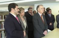 O Presidente da República, Jorge Sampaio, preside à inauguração da Biblioteca e Galeria Municipal de Matosinhos, a 9 de maio de 2005