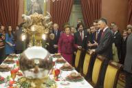 O Presidente da República e a Dra. Maria Cavaco Silva inauguraram, no Palácio de Belém, a exposição “E um Filho nos foi dado”, a iluminação da árvore de Natal e a mesa da ceia de Natal da Presidência, a 14 de dezembro de 2012