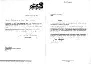 Carta de agradecimento de Jorge Sampaio, dirigida ao Rei Hassan II de Marrocos, pela mensagem de felicitações que lhe endereçou na ocasião da sua eleição como Presidente da República Portuguesa.